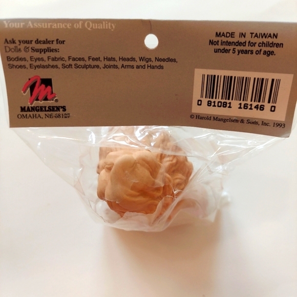 Vintage Porcelain Lady Head and Hands Set by Mangelsen's Original packaging NWT - Picture 6 of 8